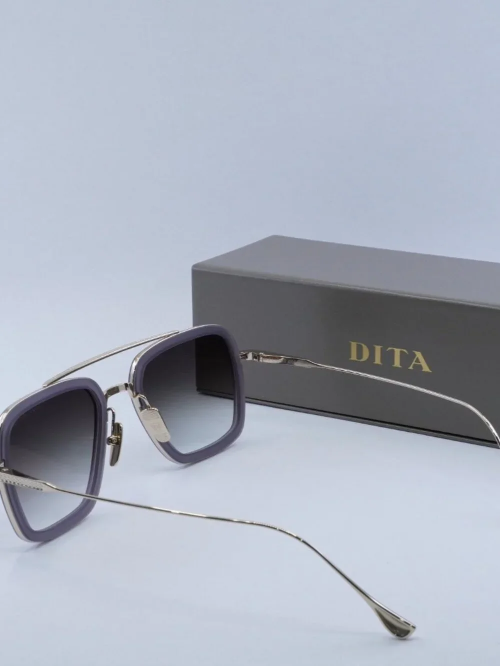 Dita FLIGHT-006-7806-H Aviator Sunglasses - Grey/Gold / Grey Gradient